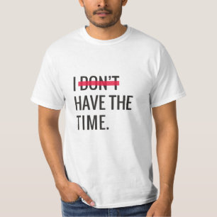 素晴らし文字感動的に時間がない Tシャツ