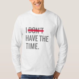 素晴らし文字感動的に時間がない Tシャツ