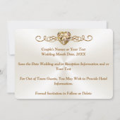 素晴らし日付PHOTOカードの保存パーソナライズされた, 招待状 (裏面)