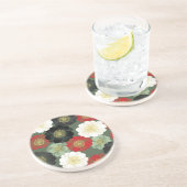 素晴らし日本のガーリークールレトロフローラ コースター (側面)