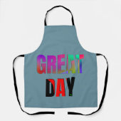素晴らし日。 エプロン (正面)