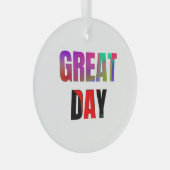 素晴らし日。 ガラスオーナメント (正面右)