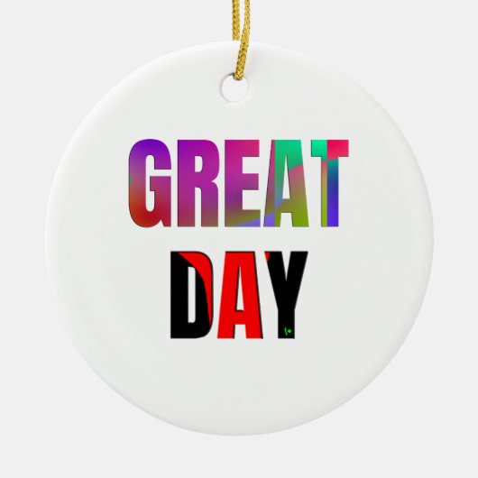 素晴らし日。 セラミックオーナメント (正面)