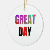 素晴らし日。 セラミックオーナメント (左)