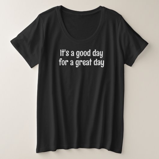 素晴らし日 プラスサイズTシャツ (デザイン正面)