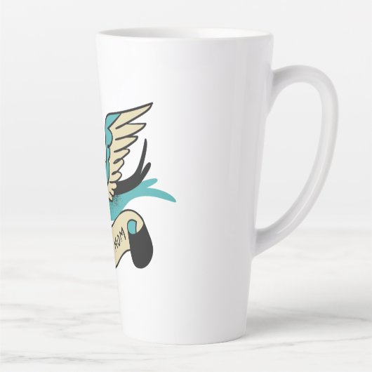 素晴らし母タトゥー カフェラテマグ (右)