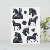 素晴らし水彩黒馬&花 (スタンド正面)