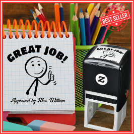 素晴らし求賞格付け勇気付けられる先生 セルフインキングスタンプ