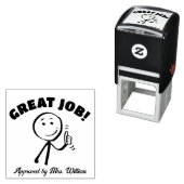 素晴らし求賞格付け勇気付けられる先生 セルフインキングスタンプ (インサイチュ)