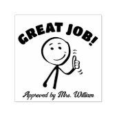 素晴らし求賞格付け勇気付けられる先生 セルフインキングスタンプ (デザイン)