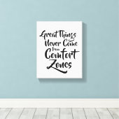 素晴らし決して来心地よい域からインスパイアの事 キャンバスプリント (インサイチュ (ウッドフロア))