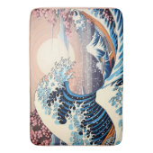 素晴らし波ピインスパイアック桜美学 バスマット (正面縦)