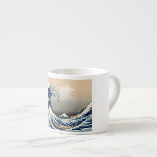 素晴らし波神日本の川絵画の エスプレッソカップ (正面右)