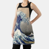 素晴らし波神日本の川絵画の エプロン (インサイチュ)