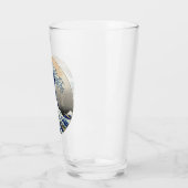 素晴らし波神日本の川絵画の タンブラーグラス (左)