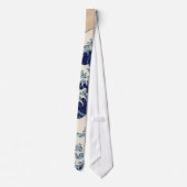 素晴らし波神日本の川絵画の ネクタイ (裏面)