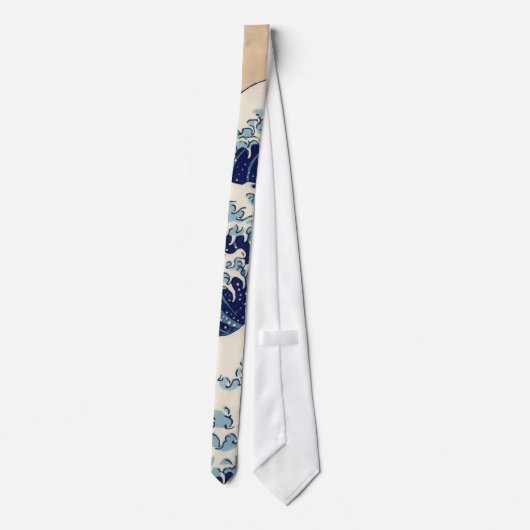 素晴らし波神日本の川絵画の ネクタイ (裏面)