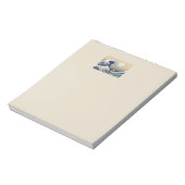 素晴らし波神日本の川絵画の ノートパッド (回転)