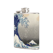 素晴らし波神日本の川絵画の フラスク (左)