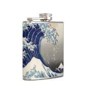 素晴らし波神日本の川絵画の フラスク (右)