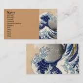 素晴らし波神日本の川絵画の 名刺 (正面/裏面)