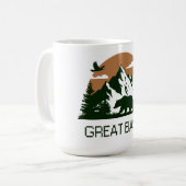 素晴らし流域 – ネバダ コーヒーマグカップ (正面左)