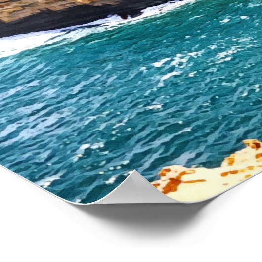 素晴らし海ロードビクトリアオーストラリア ポスター (角)