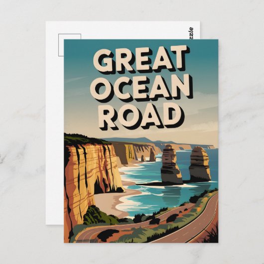 素晴らし海路ヴィンテージ ポストカード (正面/裏面)