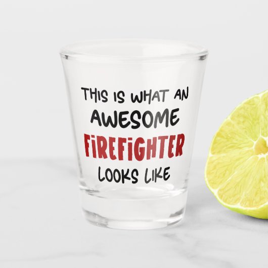 素晴らし消防おもしろい士 ショットグラス (正面)