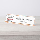 素晴らし消防おもしろい士 デスクネームプレート (正面)