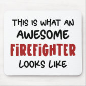 素晴らし消防おもしろい士 マウスパッド (正面)
