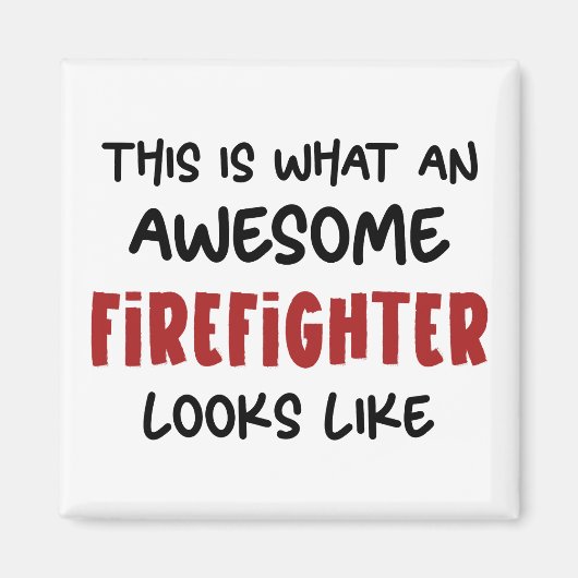 素晴らし消防おもしろい士 マグネット (正面)