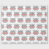 素晴らし消防おもしろい士 ラッピングペーパー (フラット)