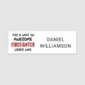 素晴らし消防おもしろい士 名札 (正面)