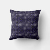 素晴らし深いブルーフラクタルデザイン クッション (裏面)