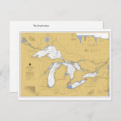 素晴らし湖グラフ航海のはがき ポストカード (正面/裏面)