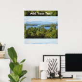 素晴らし湖winnipesaukeeビュー ポスター (ホームオフィス)