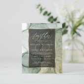 素晴らし濃厚自然グリーン液体抽象芸術インク (スタンド正面)