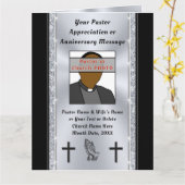 素晴らし牧師パーソナライズされた賞状カード カード (黄色い花)