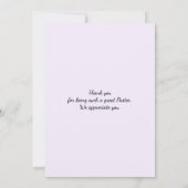 素晴らし牧師 |使用人のハート モダン |ありがとうございます (裏面)