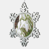 素晴らし特別な雪 スノーフレークピューターオーナメント (右)