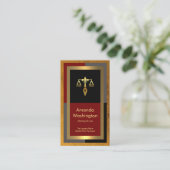 素晴らし独占的い金ゴールド写真立て弁護士 名刺 (スタンド正面)