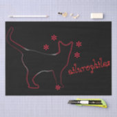 素晴らし猫ラインアートティッシュペーパー 薄葉紙 (クラフト)