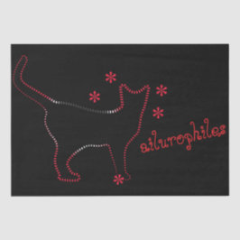 素晴らし猫ラインアートティッシュペーパー 薄葉紙