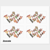 素晴らし珊瑚 長方形シール (シート)