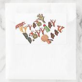 素晴らし珊瑚 長方形シール (バッグ)