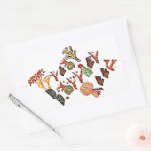 素晴らし珊瑚 長方形シール (封筒)