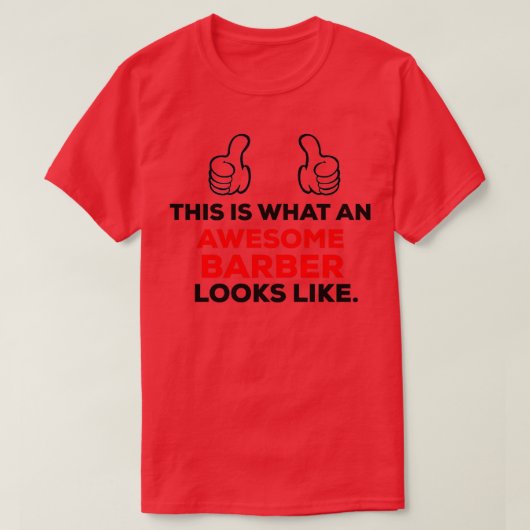 素晴らし理容師おもしろいデザイン Tシャツ (デザイン正面)