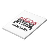 素晴らし生まれ1月ベビー誕生日 ノートパッド (回転)