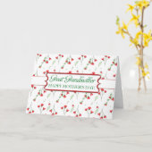 素晴らし祖母の母の日の水色の花 カード (黄色い花)